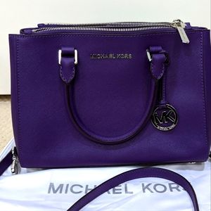 MK Purple Satchel Handbag